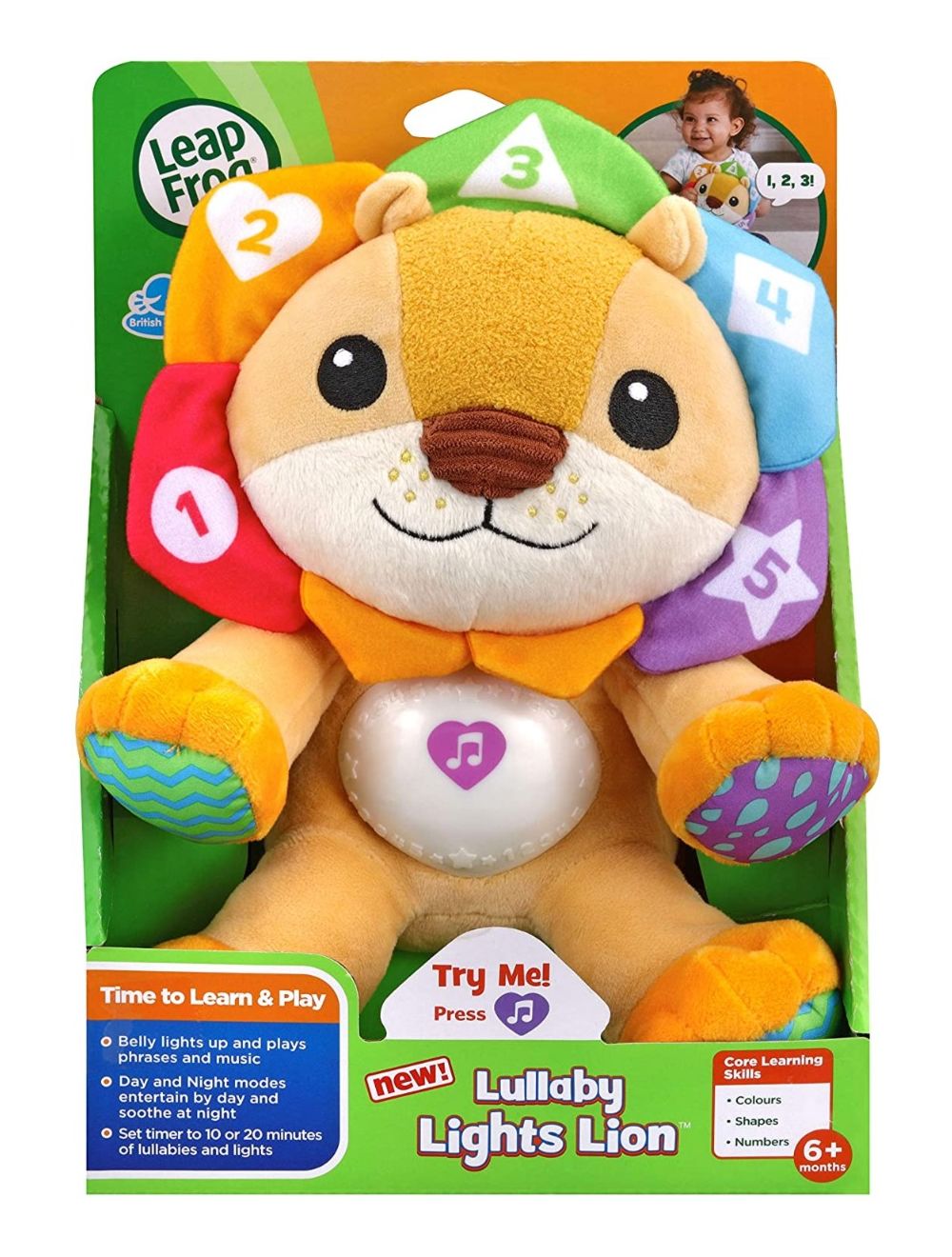 Baby Born Plush Toy LeapFrog Lullaby Lights Lion 6 Baby Night Light Projector 