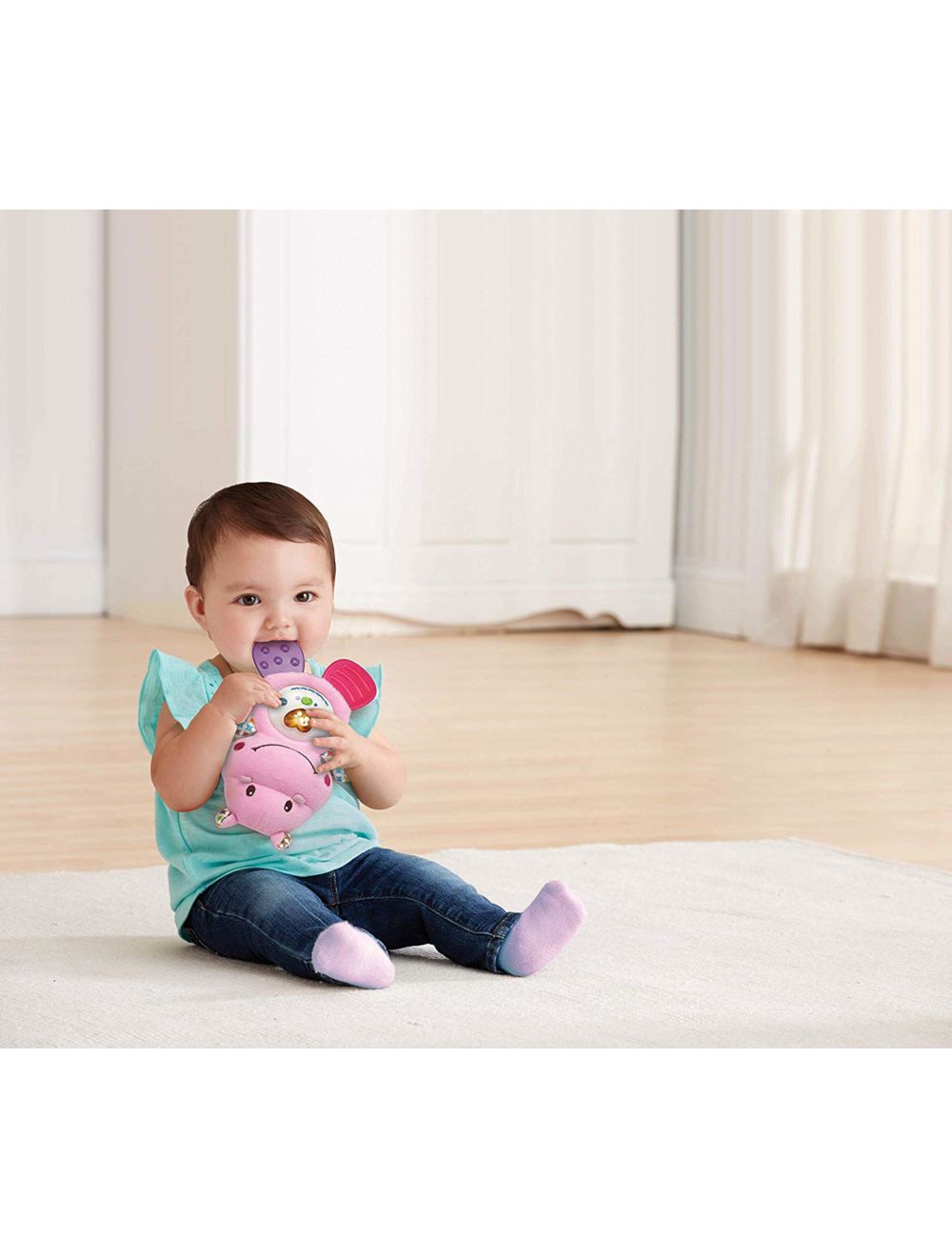 Vtech Little Friendlies Happy Hippo Teether Pink