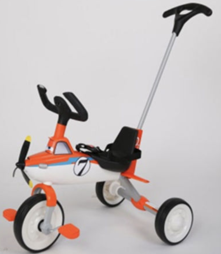 Airplane Kids Trike Orange White Kids Child Buggy Toddler Bike